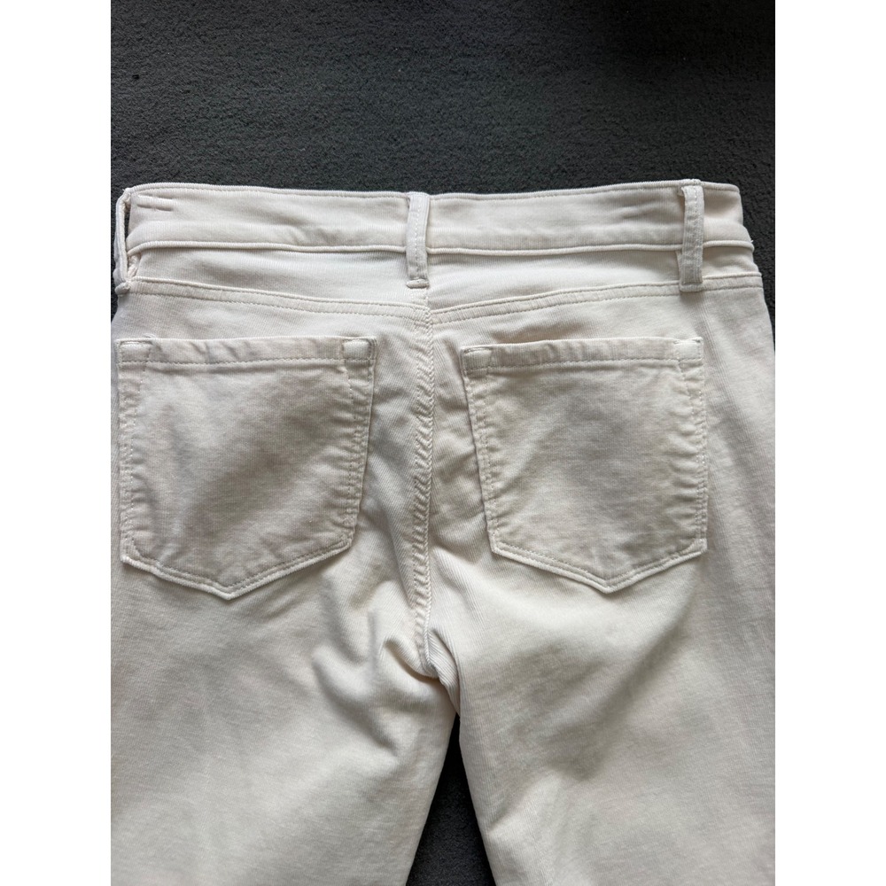 Ann Taylor Loft Womens Modern Skinny Cream Corduroy Skinny Leg Size 00/24 -EUC - Picture 6 of 14